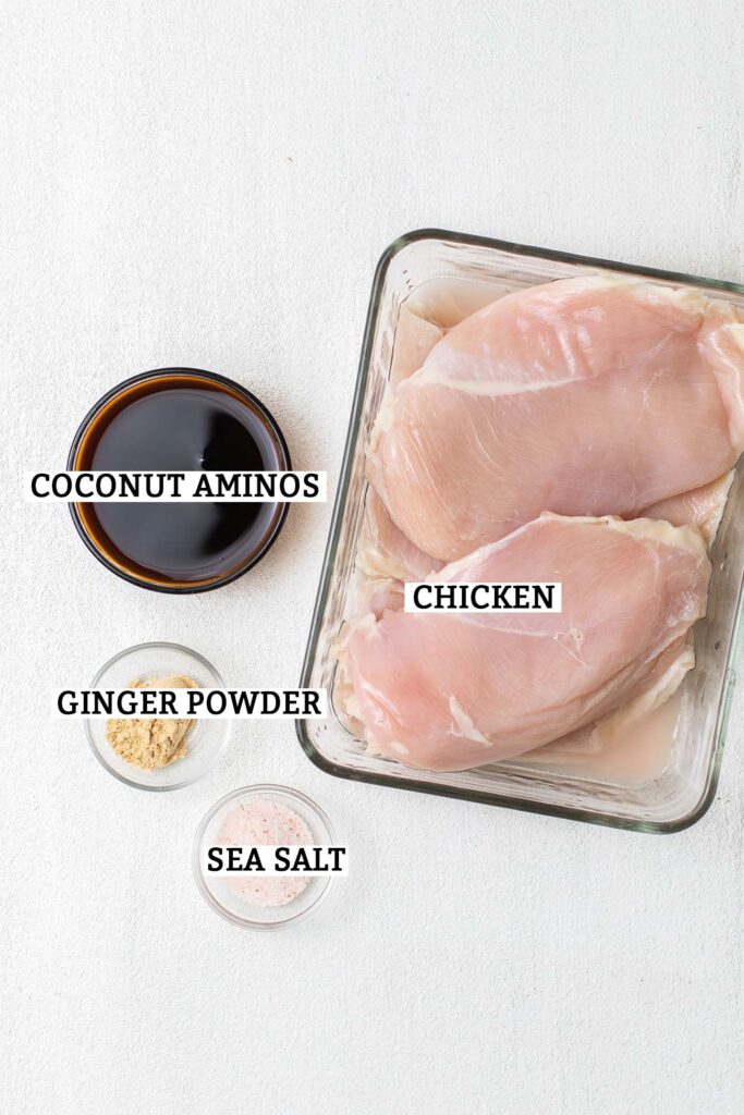The ingredients needed for the best grilled chicken marinade.