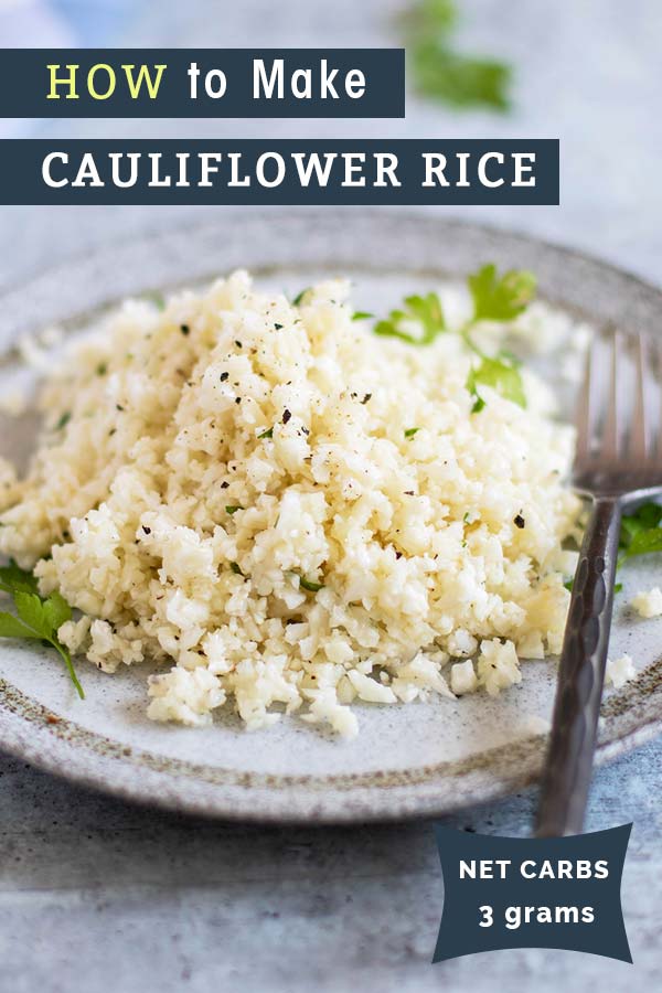 Cauliflower Rice - Blissfully Low Carb and Keto Recipes