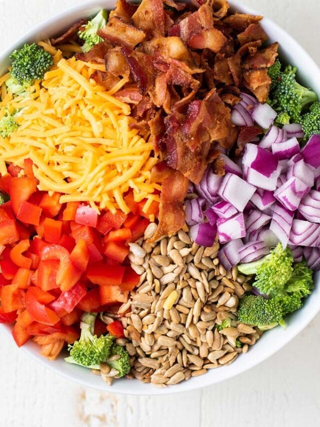 Healthy Broccoli Salad With Bacon Blissfullylowcarb healthy-broccoli-salad-with-bacon-blissfullylowcarb