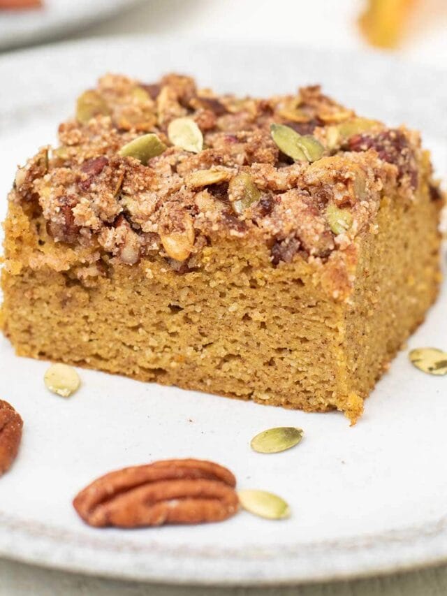 Healthy Pumpkin Coffee Cake