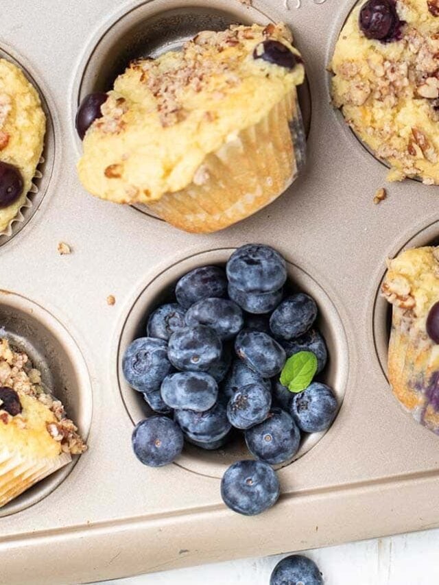 The BEST Healthy Blueberry Muffins (Keto Friendly!)