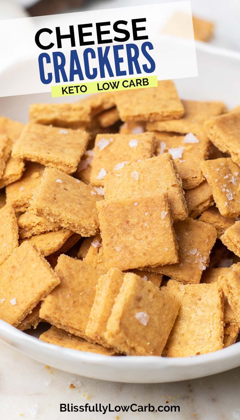 Keto Cheese Crackers Only 3 Ingredients Blissfully Low Carb 5881