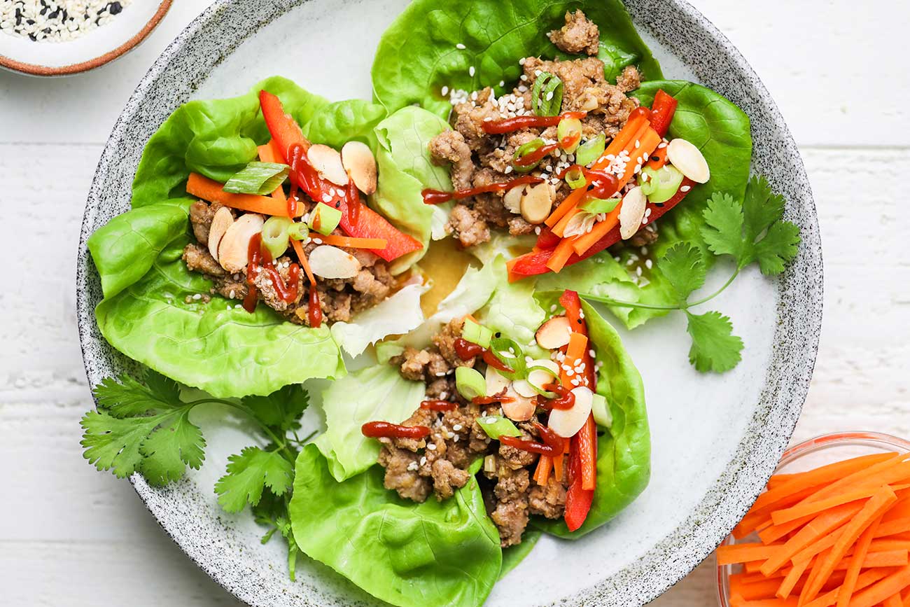 The Best Quick Asian Ground Pork Lettuce Wraps - Blissfully Low Carb ...