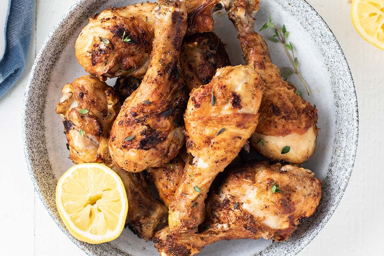 Crispy Air Fryer Chicken Legs (Juicy Drumsticks!) - Blissfully Low Carb